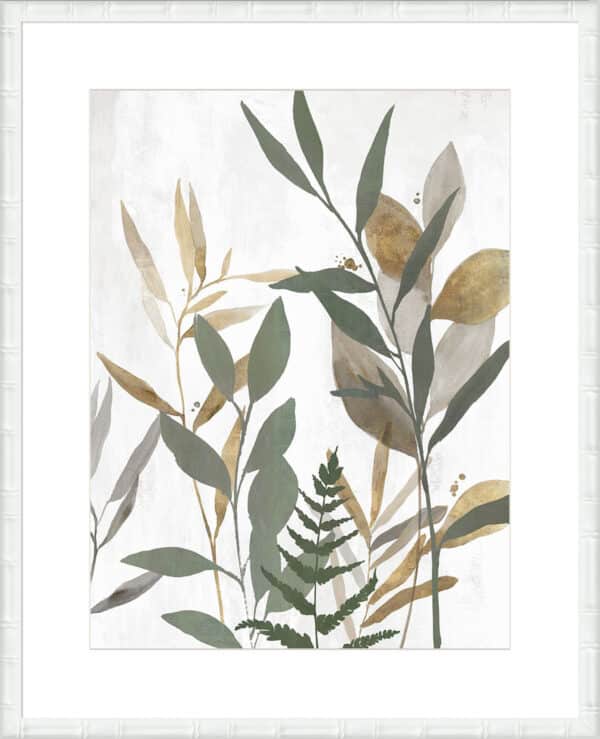 Botanical Blue Leaves I - 10cm Mount Board - Image 3