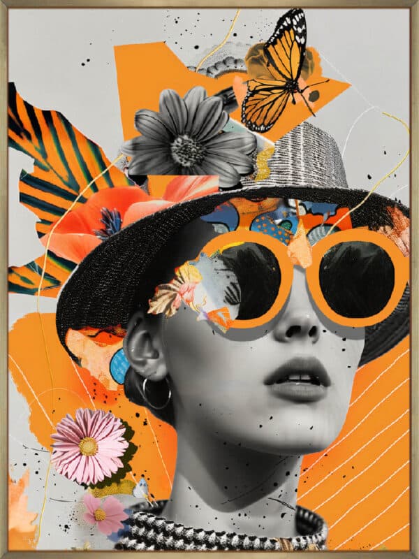 Collage Girl - Canvas - Image 2