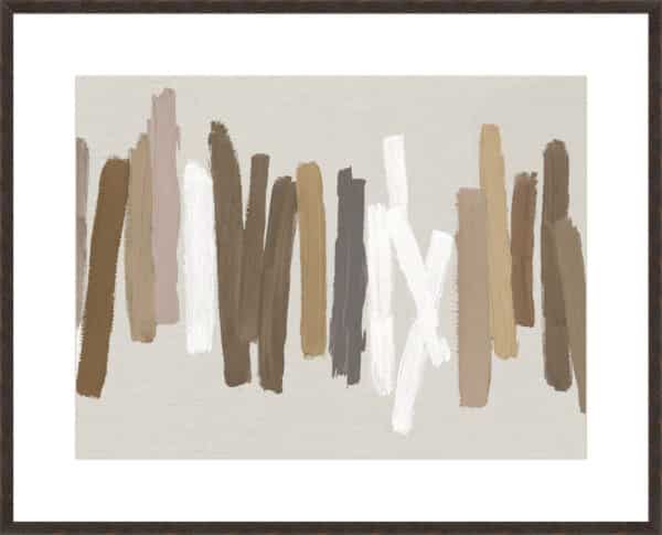 Strokes in Brown II - 10cm Mount Board - Image 5