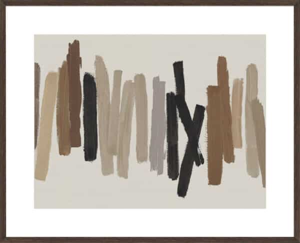 Strokes in Brown I - 10cm Mount Board - Image 2