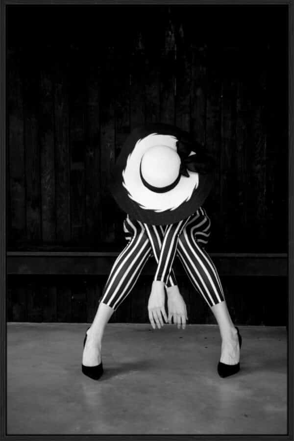 Striped Pose - Canvas